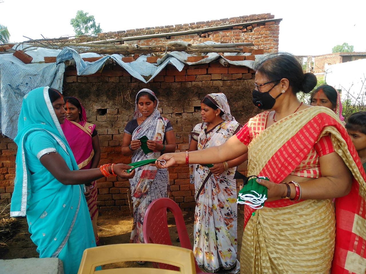 Mask and Sanitizer Distribution
